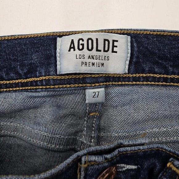 Agolde Jeans Womens Size 27 Blue Denim Upsized Button Fly Pants 96-4 - Picture 8 of 12